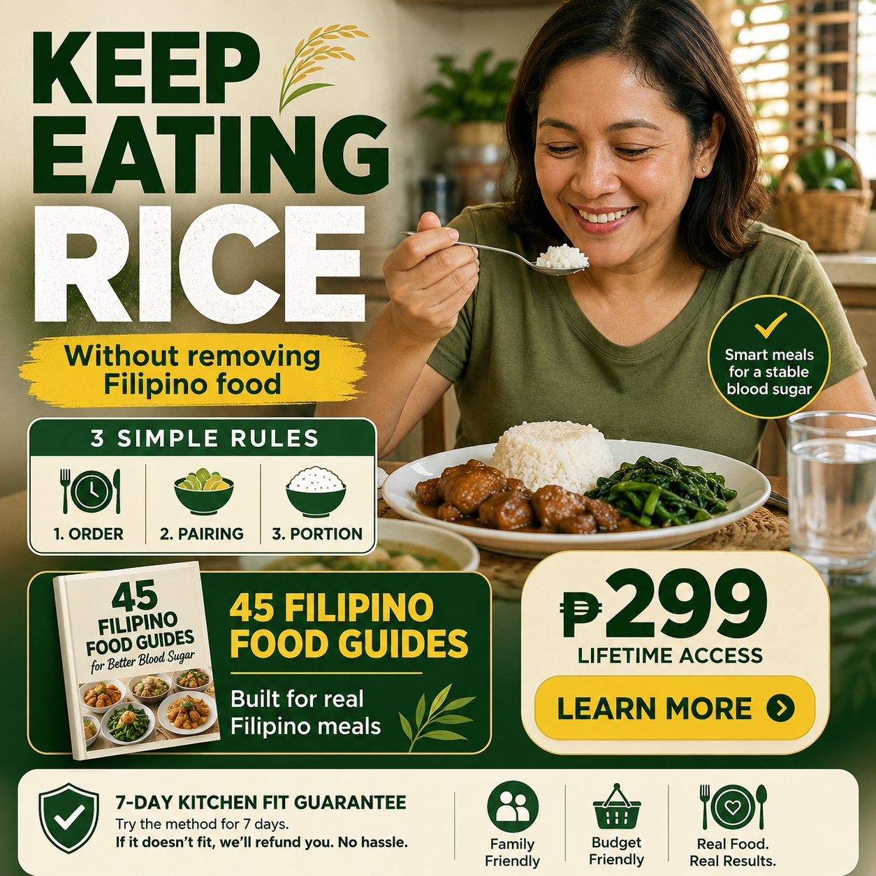 Sugar Safe  — 45 Filipino Food Guides for Better Blood Sugar